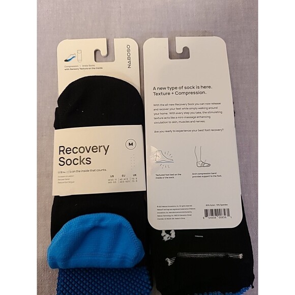 Naboso Recovery Sock BUNDLE OF 4 pair - Compression + Texture Size  3Medium 1 sm - Picture 4 of 8